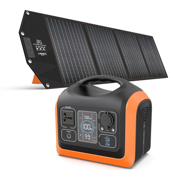 Souop 600W EU Plug Portable Solar Generator 595Wh LiFePO4 Battery Portable Power Station With Portable Folable Solar Panel