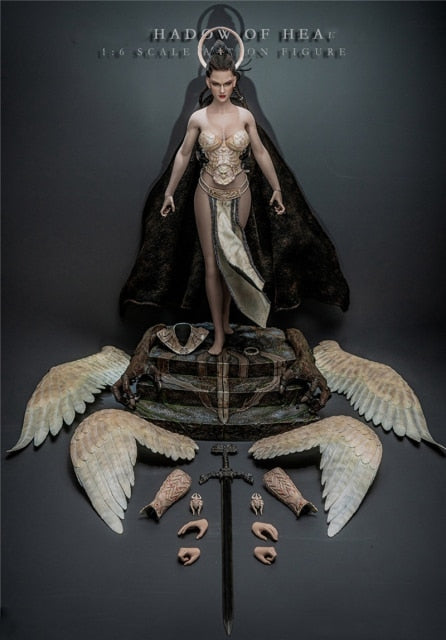 1/6 Scale SFD Angel of War Figures Pretty Woman Warrior Tall 29cm BJD Action Figure Doll Soft Silicone Model Toys C1193