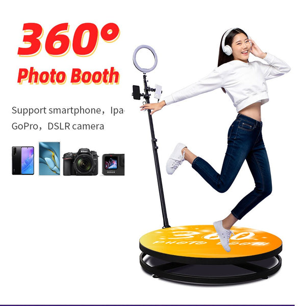 360 Photo Booth Wireless Automatic Rotating Selfie Wedding Photobooth Intelligent Operation Video Camera
