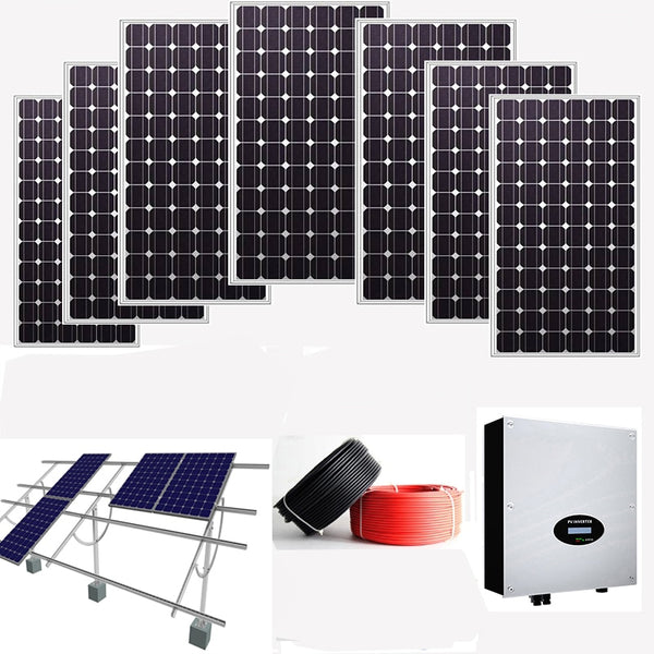 Solar Energy System 15000W on grid home 15kw  tie solar system  panel  for sell