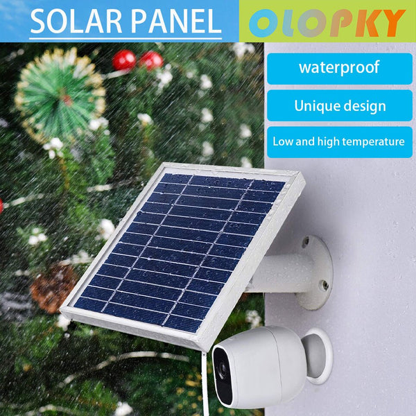 Solar panels are suitable for arlopro and arlopro2, 11.8 feet (about3.1meters)outdoor power charging line and adjustable bracket