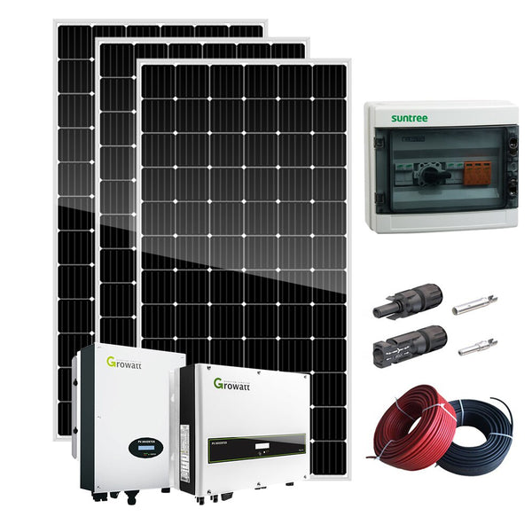 solar panel 5kw  photovoltaic system   power kit on grid