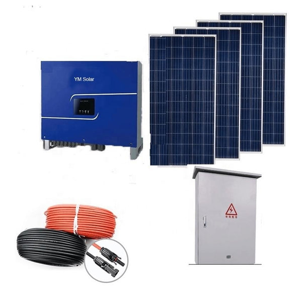 YM Solar Power 3KVA Household Solar On Grid System 3KW Wholesale Solar Panel Kit for Utility Use