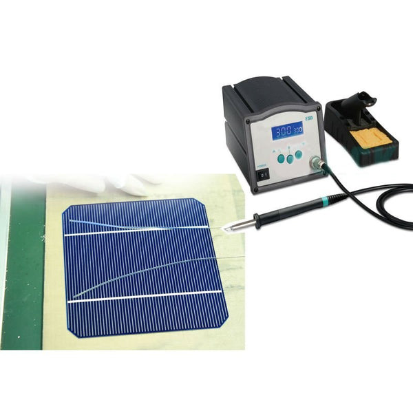 Solar cell soldering station table for making PV panels used in solar panel production line