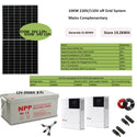 Solar Panel Kit Complete For Home With Battery lifepo4 10000 w 5000 w 220v 110v Pure Sine Wave Inverter MPPT Controller Villa