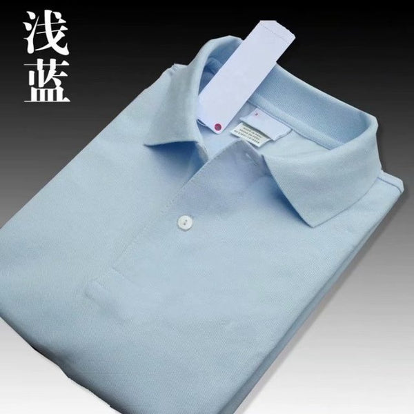 Men's luxury brand polo shirt men's summer leisure slim short sleeve printed polo shirt high quality cotton designer polo shirt