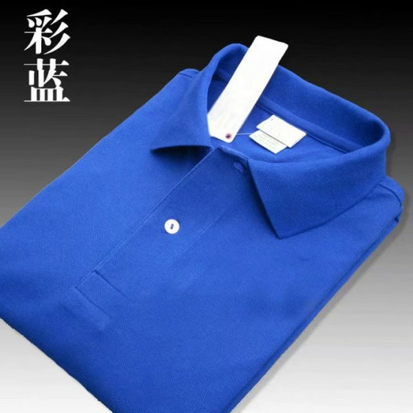 Men's luxury brand polo shirt men's summer leisure slim short sleeve printed polo shirt high quality cotton designer polo shirt