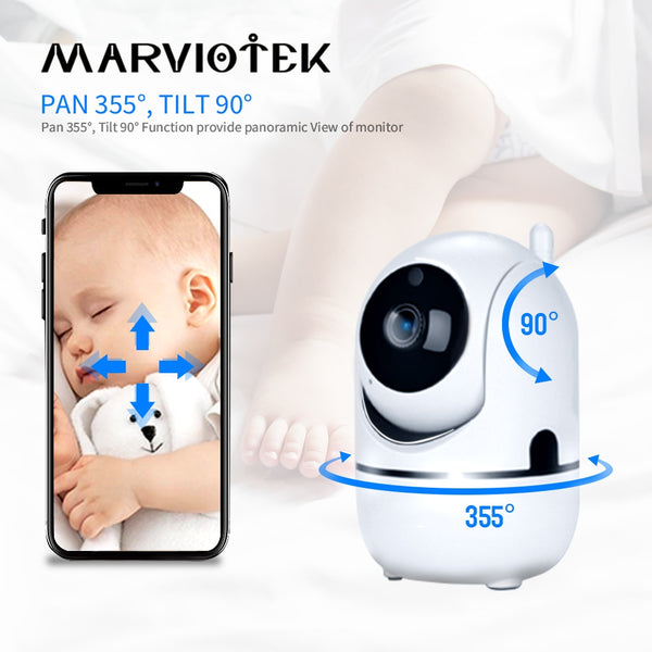 720P Baby Monitor Smart Home Cry Alarm Mini Surveillance Camera with Wifi Security Video Surveillance IP Camera Pet 360 ycc365