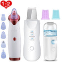 Ultrasonic Skin Scrubber Facial Cleansing Machine Blackhead Remover Vacuum Pore Cleaner Pimple Removal Nano Facial Sprayer