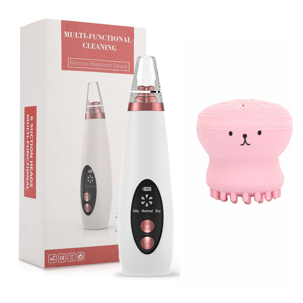 Ultrasonic Skin Scrubber Facial Cleansing Machine Blackhead Remover Vacuum Pore Cleaner Pimple Removal Nano Facial Sprayer