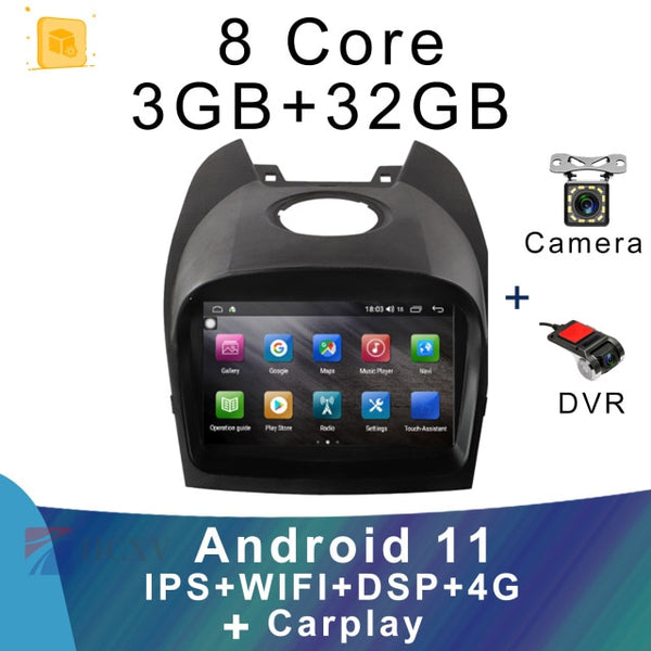HCXV Car Radio Android Player For BYD EV Car Intelligent System DVD Stereo Multimedia Player GPS Navigation Backup Camera