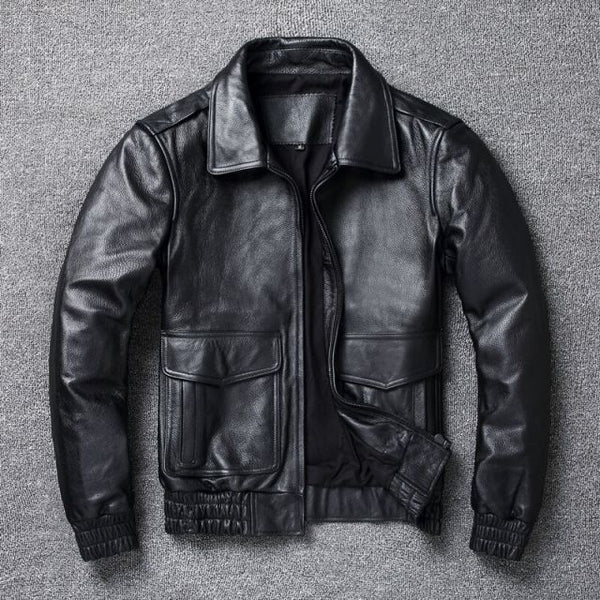 COPERSIAN 2022 New Plus Size 8XL Men's winter Leather Jacket Men Classic A2 Cowhide Coat Genuine Leather Jacket Quality