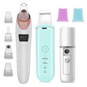 Ultrasonic Skin Scrubber Facial Cleansing Machine Blackhead Remover Vacuum Pore Cleaner Pimple Removal Nano Facial Sprayer