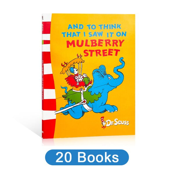 20 books SCRAMBLED EGGS SUPER / AND TO THINK THAT I SAW IT ON MULBERRY STREET Dr.Seuss Series Child Picture Story English Books