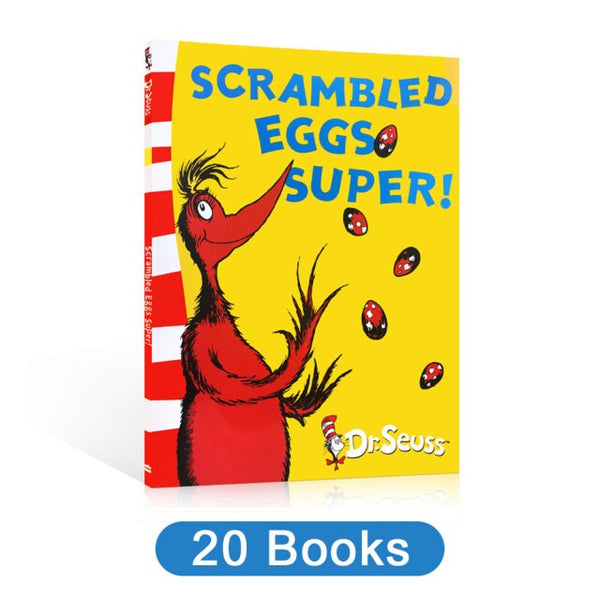20 books SCRAMBLED EGGS SUPER / AND TO THINK THAT I SAW IT ON MULBERRY STREET Dr.Seuss Series Child Picture Story English Books
