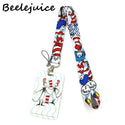 Dr seuss Christmas cat Neck Strap Lanyard keychain Mobile Phone Strap ID Badge Holder Key Chain Keyrings cosplay Accessories