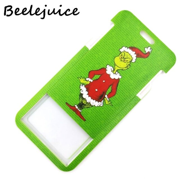 Dr seuss Christmas cat Credit Card ID Holder Bag Student Women Travel Bank Bus Business Card Cover Badge Accessories Gifts