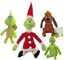 Reneecho Grinch Movie Young Grinch Plush Dr. Seuss Toy Christmas Gift For Kids Grinch Santa Dog  Doll Toys