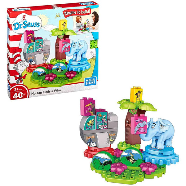Mega Bloks Dr. Seuss Horton Finds A Who Elephant Set Big Building Blocks Educational Toys Construction Toys Gift for Children