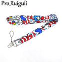 30pcs Dr seuss Christmas cat Neck Strap Lanyards ID badge card holder keychain Mobile Phone Strap Gift webbings ribbons