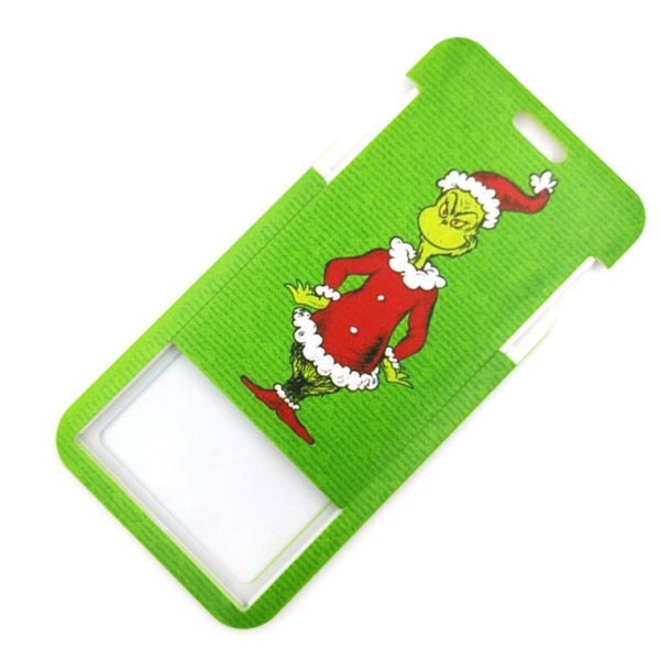 10pcs Dr seuss Christmas cat Credit Card ID Holder Bag Student Women Travel Bank Bus Business Card Cover Badge Accessories Gifts