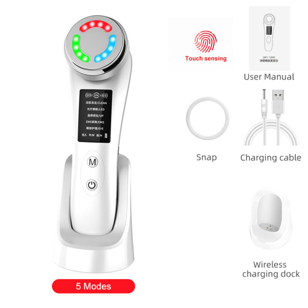 Facial Massager RF & EMS Lifting Face Beauty Device Facial Mesotherapy Skin Care Deep Cleansing Machine Facial Beauty Health