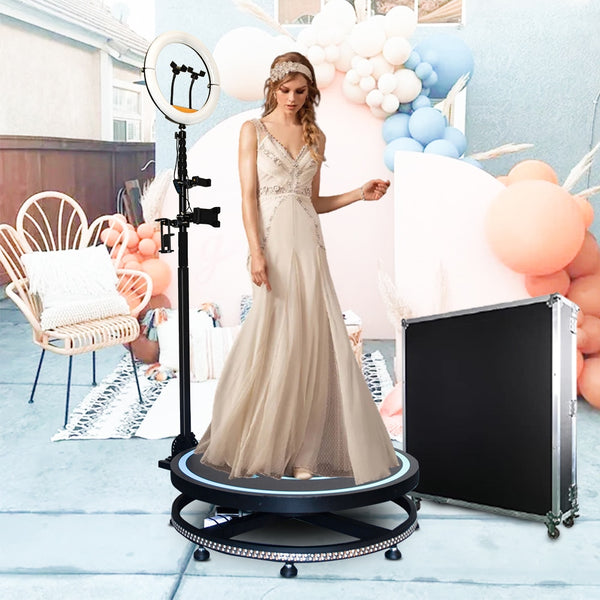 115cm 2-6 Peeple Intelligent Operation 360 Degree Slow Motion 360 Photo Booth Photobooth Camera Video Machine with Flight Case