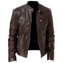 Men Winter Leather Jacket Autumn New Fashion Vintage PU Leather Coats Men Motorcycle Jackets High Quality Casual Jacket 5XL