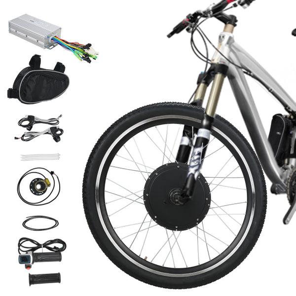 Voilamart 26inch 48V 1000W E Bike Front Rear Wheel Hub Motor Kit Electric Bicycle Ebike Motor Conversion Kit
