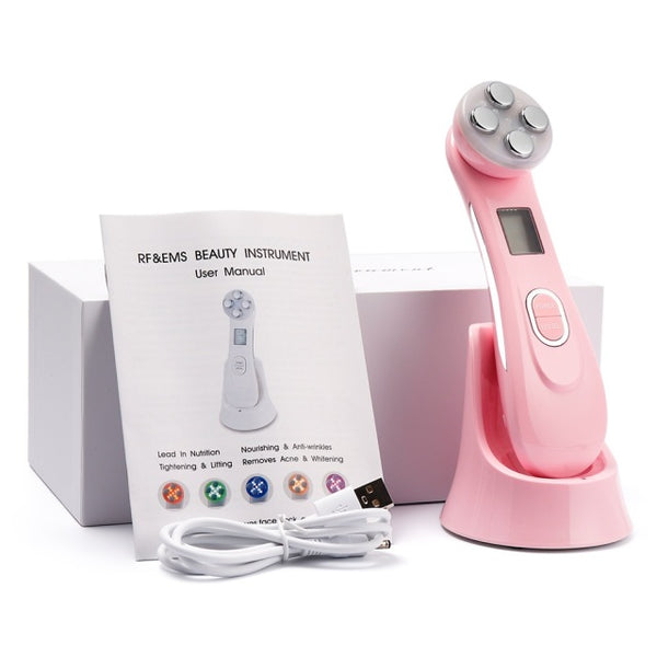 NOBOX-5in1 RF EMS Electroporation LED Photon Light Therapy Beauty Device Anti Aging Face Lifting Tightening Eye Facial Skin Care