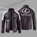 2022 New High Quality Men's Motorcycle Jacket Fleece Casual Sports Zip Leather Jacket, Men's Motorcycle Sports Jacket