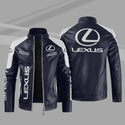 2022 New High Quality Men's Motorcycle Jacket Fleece Casual Sports Zip Leather Jacket, Men's Motorcycle Sports Jacket