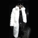 Fashion Man Faux Fur Coat Men's Winter Faux Fur Jacket Black Gown White Long Windbreaker Thick Warm