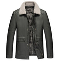 2021 New Men's Fashion Jackets Winter Warm White Duck Down Leather Coats for Men Fur Collar Black Down Jackets, Sizes M-4XL
