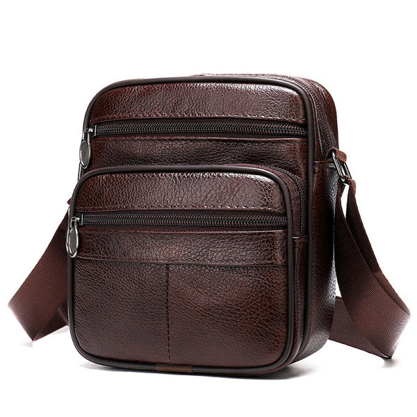 New Men Briefcase Cowhide Leather Business Bag Male Vintage Men's Messenger Bag Small Shoulder Bags Crossbody Bags For Men