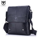 BULL CAPTAIN  Men brand  briefcase Bag Genuine Leather Man Crossbody Shoulder Bag Small Business Bags Messenger Leather Bags