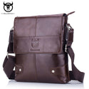 BULL CAPTAIN  Men brand  briefcase Bag Genuine Leather Man Crossbody Shoulder Bag Small Business Bags Messenger Leather Bags