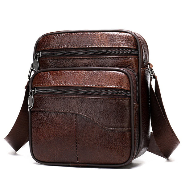 Fashion Men Briefcase Cowhide Leather Business Bag Male Vintage Men's Messenger Bag Small Shoulder Bags Crossbody Bags For Men