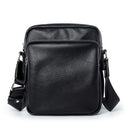 Vintage Zipper Small Square Men's Crossbody Bags Shoulder Bag Classic Leather Male Sling Cross Body Bags Business Briefcase