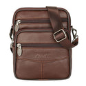 Fashion Men's Leather Small Messenger Bag Male Satchels Multifunctional Shoulder Bag Genuine Leather Crossbody Bags for Men