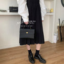 Small crowd leather hand-made envelope messenger bag portable dual-purpose briefcase