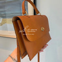 Small crowd leather hand-made envelope messenger bag portable dual-purpose briefcase