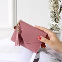 Women Girls Short Small Wallet Lady Leather Folding Coin Card Holder Money Purse Money Clip Card Wallet for Purse Briefcase