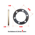 E-Bike bike Electric Scooter Brake pads gasket spacer Six holes Brake disc washer wheel 2.5 4 mm aluminium 8 10 12 inches