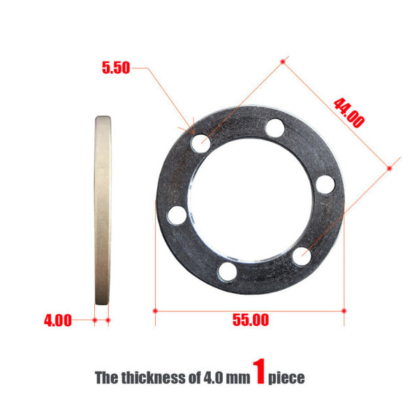 E-Bike bike Electric Scooter Brake pads gasket spacer Six holes Brake disc washer wheel 2.5 4 mm aluminium 8 10 12 inches