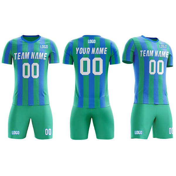 2022 Custom Plus Big Size Mesh Soccer  Football Team Jersey Sets Sport outfit for Men With Print Logo