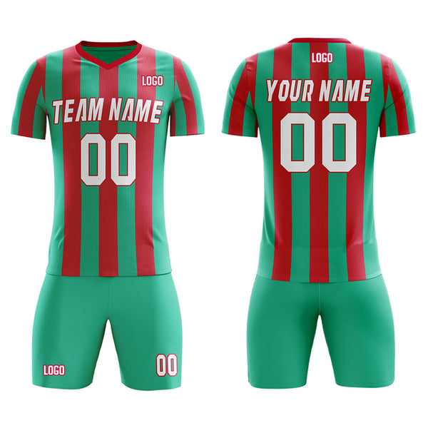 2022 Custom Plus Big Size Mesh Soccer  Football Team Jersey Sets Sport outfit for Men With Print Logo