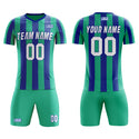 2022 Custom Plus Big Size Mesh Soccer  Football Team Jersey Sets Sport outfit for Men With Print Logo
