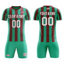 2022 Custom Plus Big Size Mesh Soccer  Football Team Jersey Sets Sport outfit for Men With Print Logo