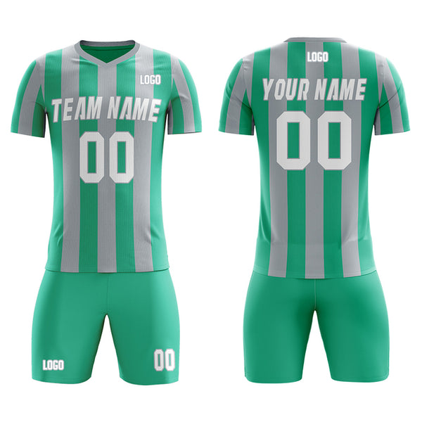 2022 Custom Plus Big Size Mesh Soccer  Football Team Jersey Sets Sport outfit for Men With Print Logo